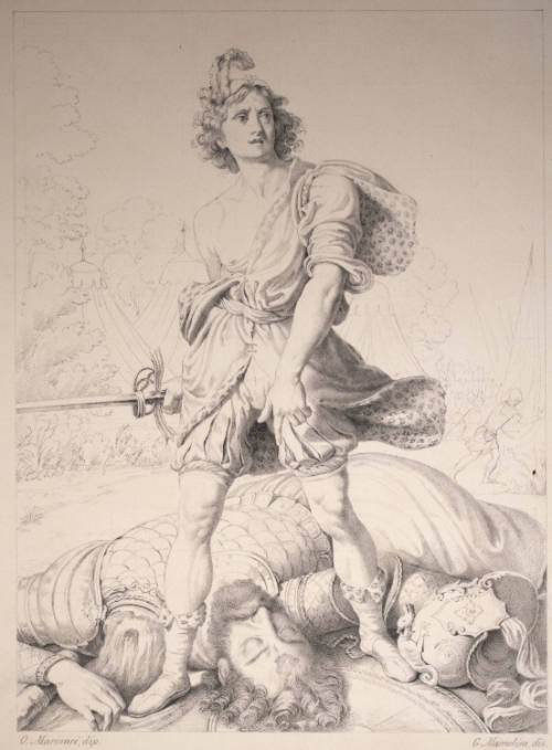 David with the Head of Goliath (David con la testa di Golia) (after a painting attributed to Onorio Marinari)