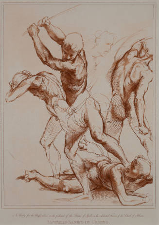 Battle of Four Nude Men (after Raphael)