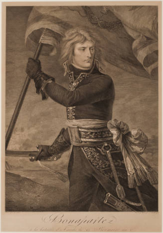 Bonaparte a la bataille d'Arcole, .27 Brimaire an V (after Antoine-Jean Gros)