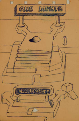Untitled (recto: One Month/Del Monte; verso: #91)