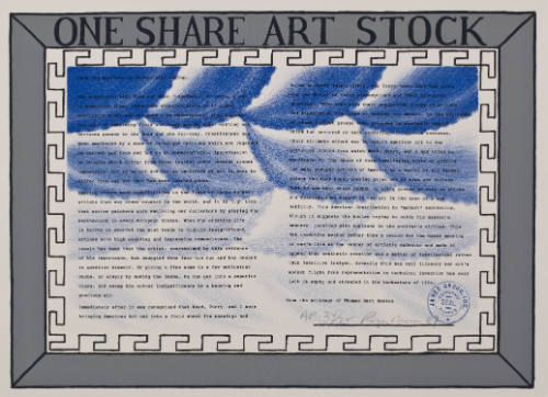 1 Share Art Stock