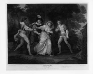 Boydell's Illustrations of Shakespeare, Vol. I: Two Gentlemen of Verona, Act V, Scene III (after Angelica Kauffmann)