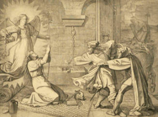 Twelve Illustrations to Goethe's Faust by Peter Cornelius (Bilder zu Goethe's Faust von P. Cornelius): Plate XII, Gretchen in Prison (Gretchen im Gefängnis)