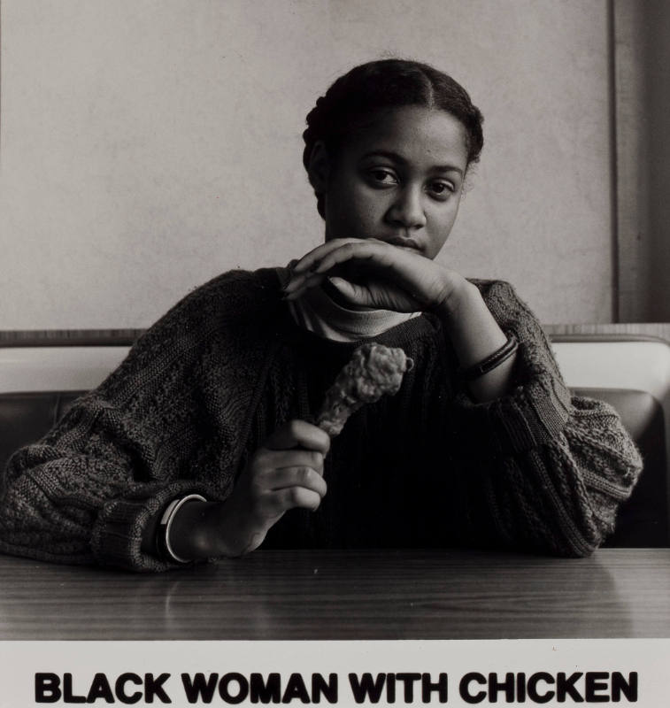 Black Woman with Chicken