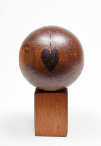 Untitled (sphere on wood block)