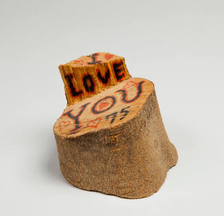 Untitled ("I love you" stump)