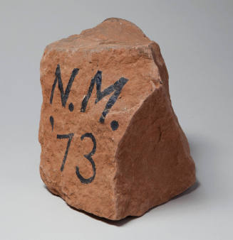 Untitled (Found stone inscribed in paint)