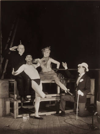 Untitled [Four Actors, Schlemmer Theater Performance]