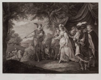 Boydell's Illustrations of Shakespeare, Vol. I: Love's Labour Lost, Act IV, Scene I (after William Hamilton)