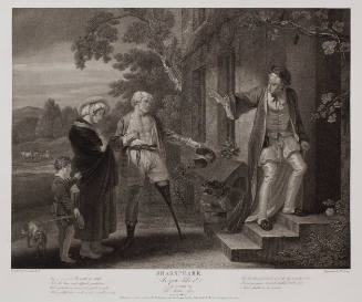 Boydell's Illustrations of Shakespeare, Vol. I: As You Like It, Act II, Scene VII, No. 6 (Sixth Age) (after Robert Smirke)