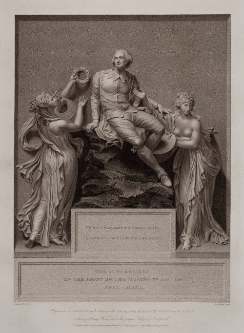 Boydell's Illustrations of Shakespeare, Vol. I: The Alto-relievo (Shakespeare between Poetry and Painting) (after Thomas Banks)