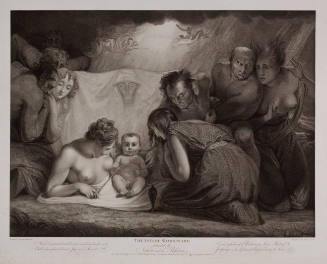 Boydell's Illustrations of Shakespeare, Vol. I: The Infant Shakspeare attended by Nature and the Passions  (after George Romney)