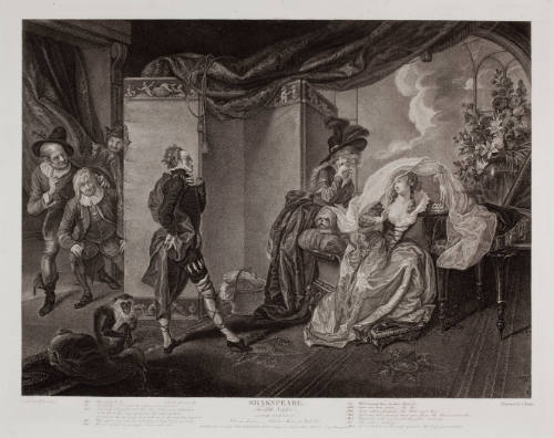 Boydell's Illustrations of Shakespeare, Vol. I: Twelfth Night, Act III, Scene IV (after Johann Heinrich Ramberg)