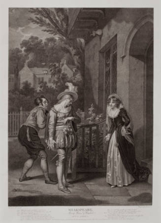 Boydell's Illustrations of Shakespeare, Vol. I: Merry Wives of Windsor, Act I, Scene I (after Robert Smirke)