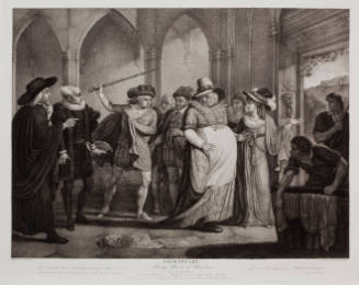 Boydell's Illustrations of Shakespeare, Vol. I: Merry Wives of Windsor, Act IV, Scene II (after James Durno)