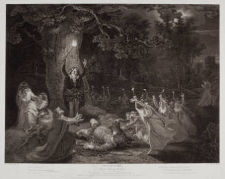 Boydell's Illustrations of Shakespeare, Vol. I: Merry Wives of Windsor, Act V, Scene V (after Robert Smirke)