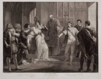 Boydell's Illustrations of Shakespeare, Vol. I: Much Ado About Nothing, Act IV, Scene I (after William Hamilton)