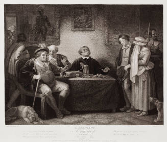 Boydell's Illustrations of Shakespeare, Vol. I: As You Like It, Act II, Scene VII, No. 5 (Fifth Age) (after Robert Smirke)