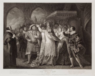 Boydell's Illustrations of Shakespeare, Vol. II: King Henry the Eighth, Act V, Scene IV (after Matthew William Peters)