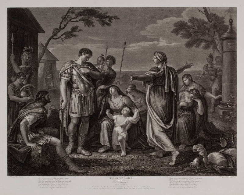 Boydell's Illustrations of Shakespeare, Vol. II: Coriolanus, Act V, Scene III (after Gavin Hamilton)