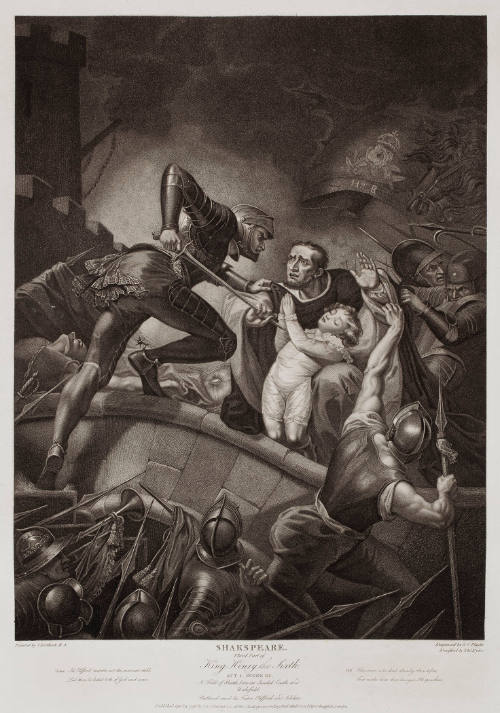 Boydell's Illustrations of Shakespeare, Vol. II: Third Part of King Henry the Sixth, Act I, Scene III (after James Northcote)
