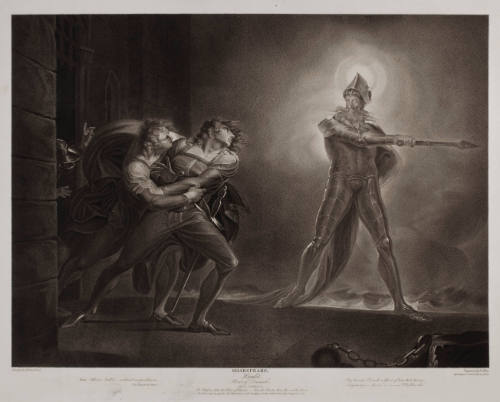 Boydell's Illustrations of Shakespeare, Vol. II: Hamlet, Act I, Scene IV (after Henry Fuseli)