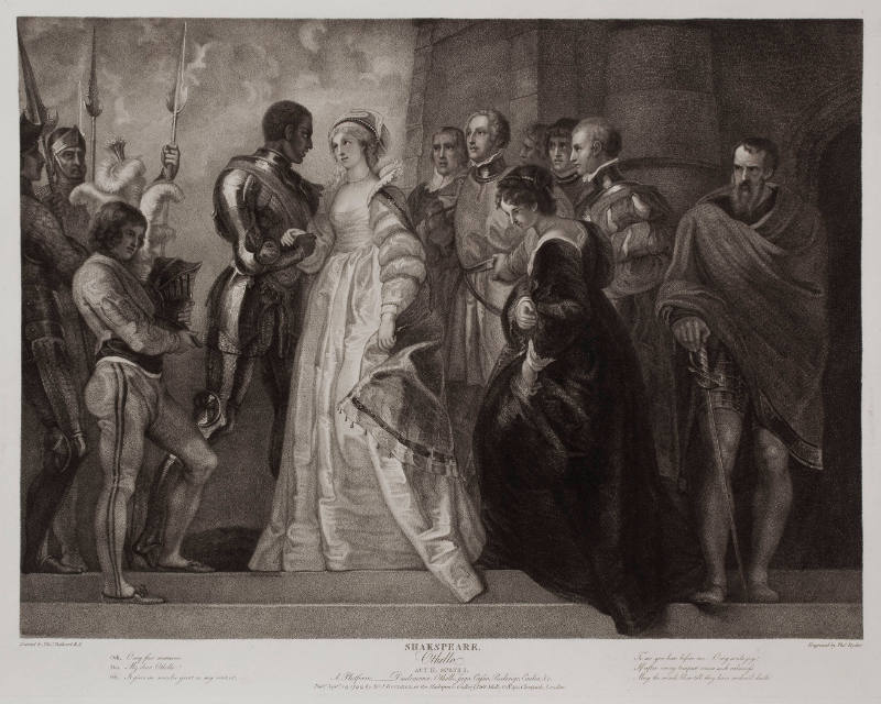 Boydell's Illustrations of Shakespeare, Vol. II: Othello, Act II, Scene I (after Thomas Stothard)