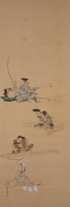 Four Classes of Society (Shinokosho): Warrior, Farmer, Artisan and Merchant