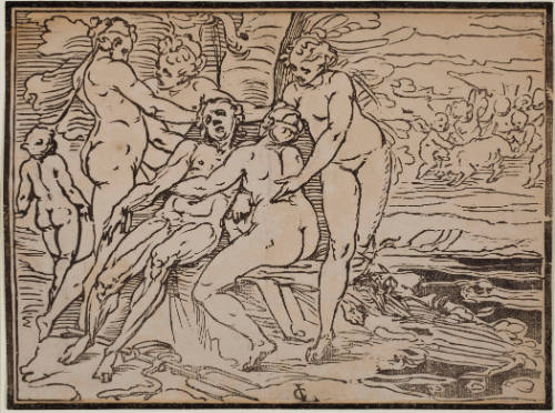 Death of Adonis with Three Graces