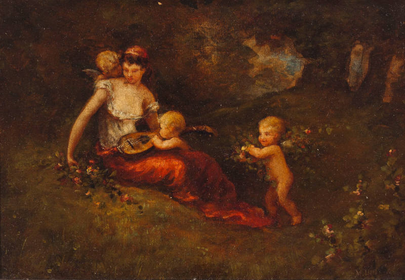 Venus in a Meadow with Putti