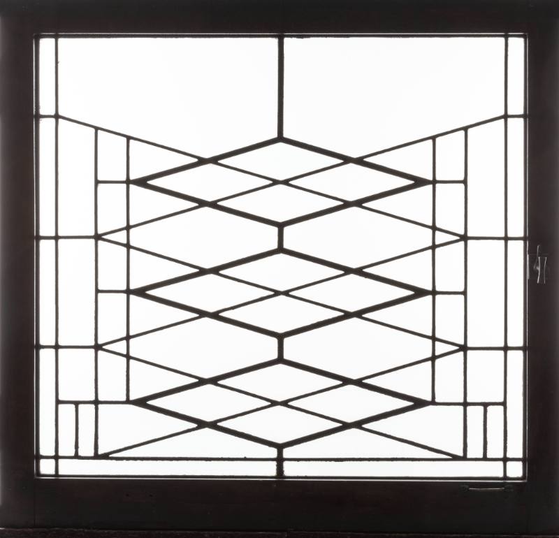 Billiard room window for the Frederick C. Robie house [Robie window number 23]