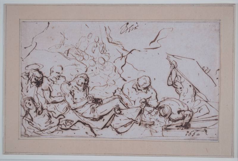 Study for the Central Group of the Deposition of Christ