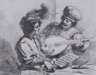 Two Men with Music (after Guercino)