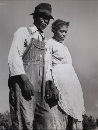 Negro tenant farmer couple living in an old mansion in southern Greene County, Georgia