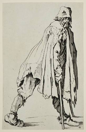 A Beggar on Crutches Wearing a Cap (Le mendiant aux béquilles coiffé d'un bonnet)
