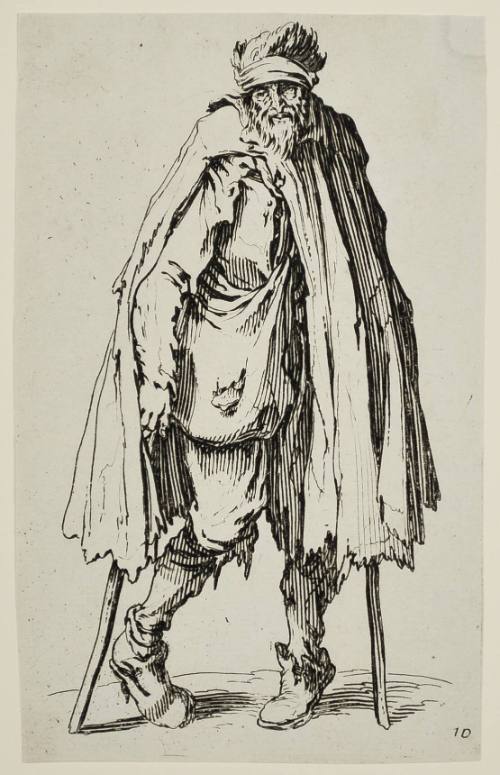 A Beggar on Crutches with a Beggar's Bag (Le Mendiant aux béquilles et à la besace)