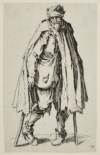 A Beggar on Crutches with a Beggar's Bag (Le Mendiant aux béquilles et à la besace)