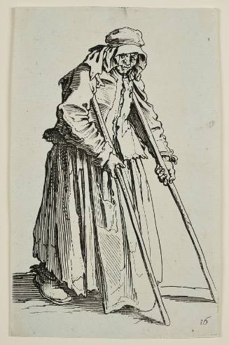 A Female Beggar on Crutches (La Mendiante aux béquilles)