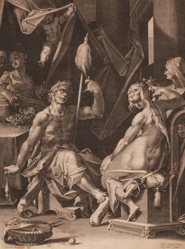 Hercules and Omphale (after Bartolomeus Spranger)