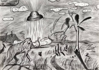 Untitled ("UFO" Landing in Africa - In a Termite Jungle, 1978)