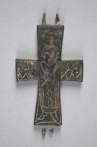 Half of a Pectoral Reliquary Cross: Saint John the Evangelist