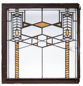 East bedroom window for the Frederick C. Robie house [Robie window number 113]