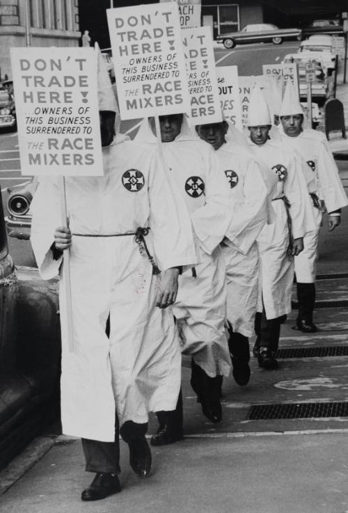 Public Demonstration Klansmen Atlanta