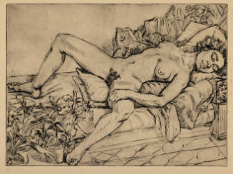 Untitled (reclining female nude)