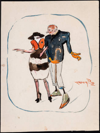Untitled (Man and Woman Walking)