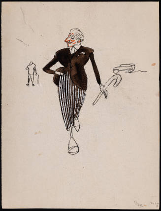 Untitled (man in striped pants)