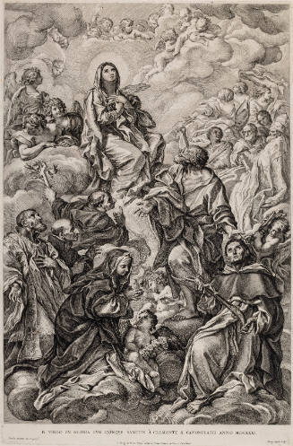 The Blessed Virgin in Glory (B. Virgo in Gloriacum Quinque) (after Carlo Maratta)