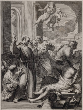Saint Anthony of Padua reviving a Dead Man (after Andrea Sacchi)