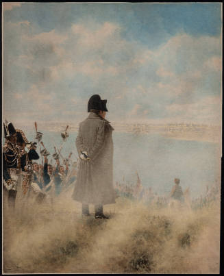 Napoleon Overlooking a Town