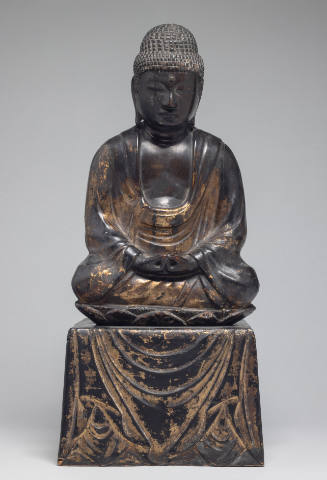 Buddha Seated on Lotus Leaf